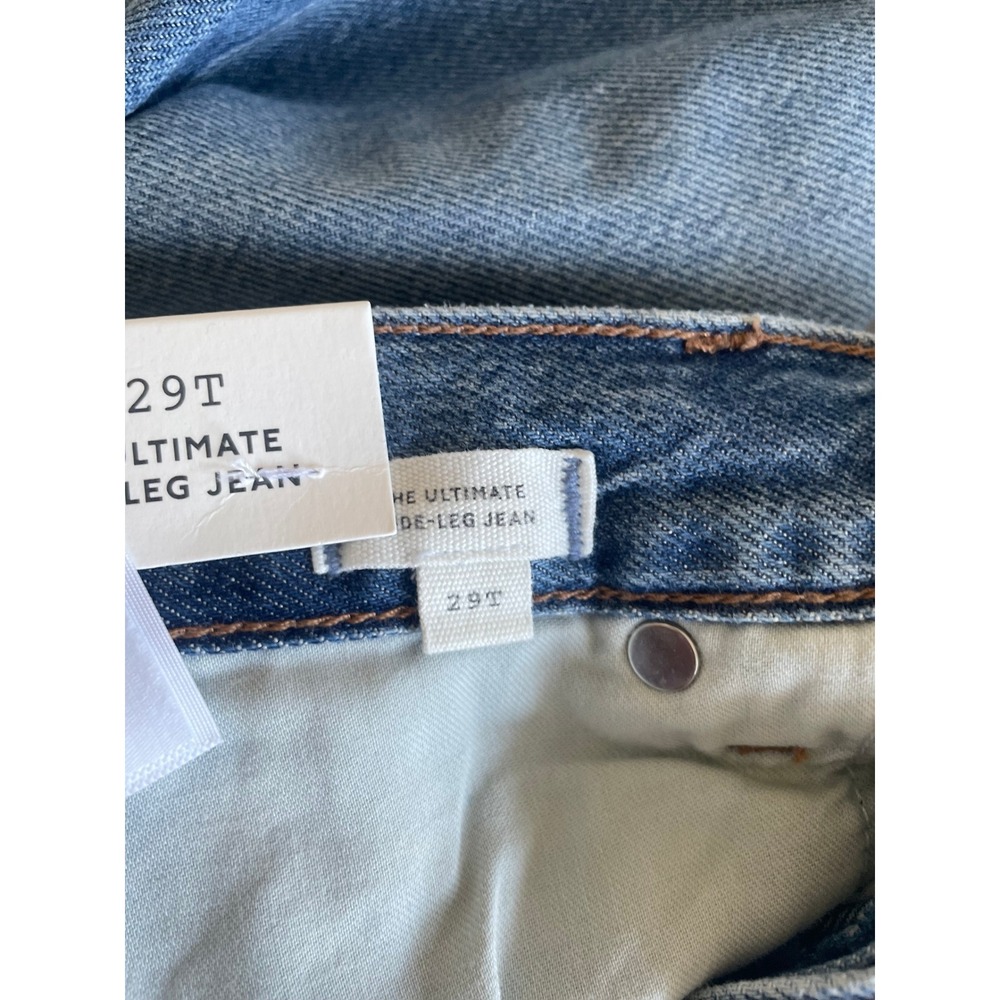 Madewell Jeans Ultimate Wide Leg Womens 29 Tall Airy Denim Blue NZ571 Pickett - Picture 10 of 15
